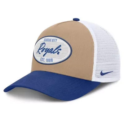 MLB Nike Kansas City Royals Rise A-Frame Trucker Adjustable Hat by Nike