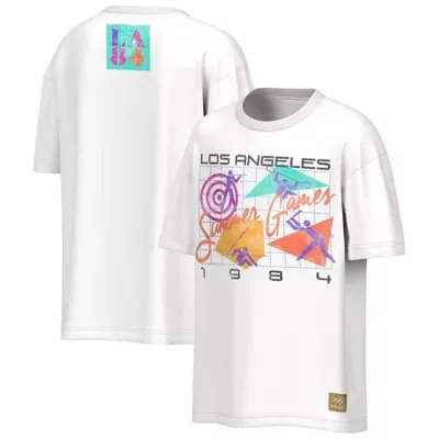 IOC LA 1984 Summer Olympics Retro Grid T-Shirt by Outerstuff