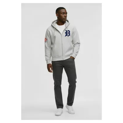MLB Detroit Tigers Reverse Weave Chenille Full-Zip Hoodie by Champion