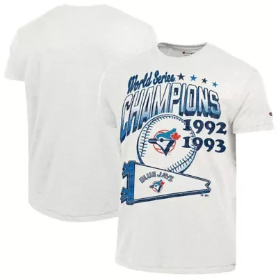 Toronto Blue Jays MLB Toronto Jays Winning Tradition Cooperstown Collection Tri-Blend T-Shirt by Champion