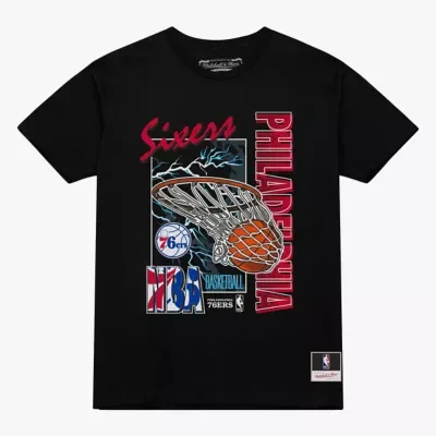 NBA Philadelphia 76ers Lightning Swish T-Shirt by Mitchell & Ness