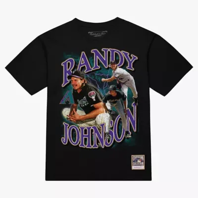 MLB Randy Johnson Arizona Diamondbacks Legendary Collage Player T-Shirt by Mitchell & Ness
