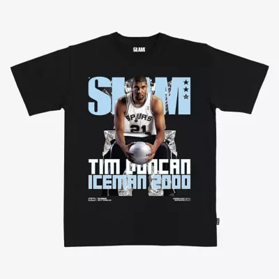 NBA SLAM Tim Duncan San Antonio Spurs Hardwood Classics Cover T-Shirt