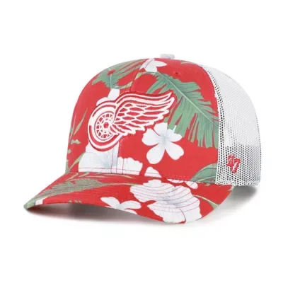 NHL Detroit Wings Beach Side Adjustable Trucker Hat by 47