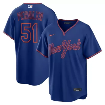 MLB Freddy Peralta New York Mets Alternate Replica Jersey by Nike
