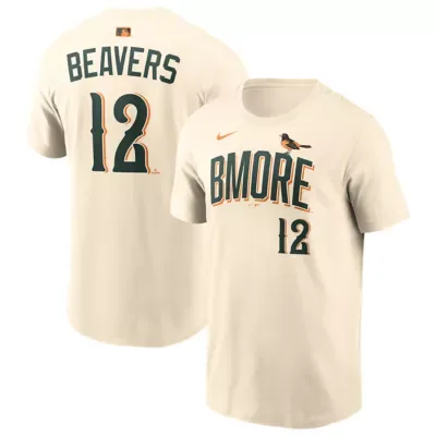 MLB Dylan Beavers Baltimore Orioles 2026 City Connect Name & Number T-Shirt by Nike