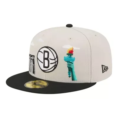 NBA Brooklyn Nets Localized City Icon 59FIFTY Fitted Hat by New Era
