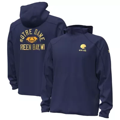 NCAA Notre Dame Fighting Irish 2026 Shamrock Series Unstoppable Full-Zip Hooded Jacket by Under Armour