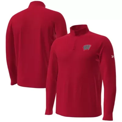 NCAA Wisconsin Badgers 2026 Lambeau Field Collection Playoff Performance Quarter-Zip Top by Under Armour