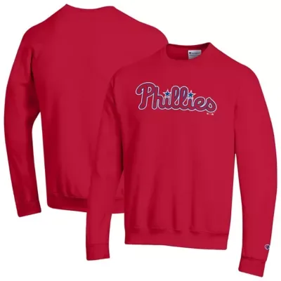 MLB Philadelphia Phillies Powerblend Wordmark Sweatshirt by Champion