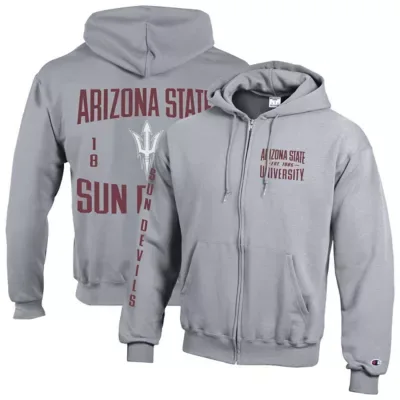 NCAA Arizona State Sun Devils Varsity Powerblend Full-Zip Fleece Hoodie by Champion