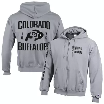 NCAA Colorado Buffaloes Varsity Powerblend Full-Zip Fleece Hoodie by Champion