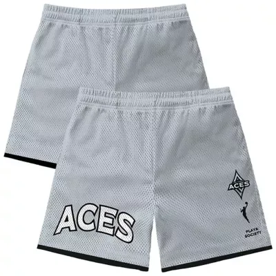 WNBA Las Vegas Aces Team Mesh Shorts by Playa Society