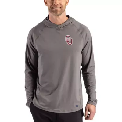 NCAA Oklahoma Sooners Prospect Recycled Featherlight Stretch Hoodie by Cutter & Buck
