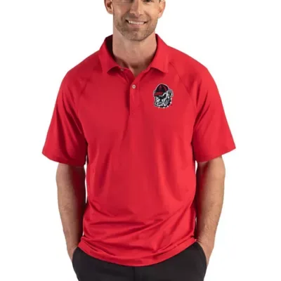 NCAA Georgia Bulldogs Recycled Featherlight Stretch Sport Polo by Cutter & Buck