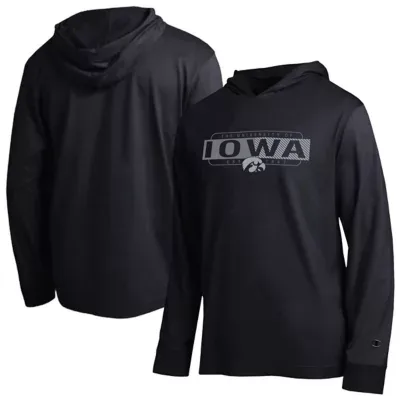 NCAA Iowa Hawkeyes Gradient All-Star Long Sleeve Hooded T-Shirt by Champion