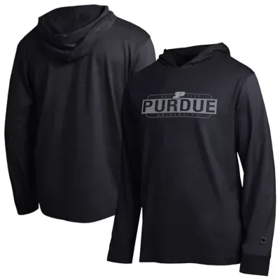 NCAA Purdue Boilermakers Gradient All-Star Long Sleeve Hooded T-Shirt by Champion