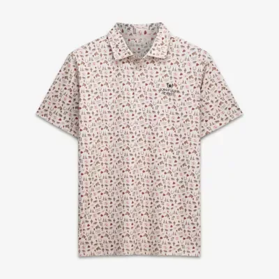 Horse Racing Kentucky Derby Roses Printed Polo by Barstool Golf