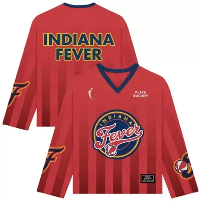 WNBA Indiana Fever Hockey Fashion Jersey by Playa Society