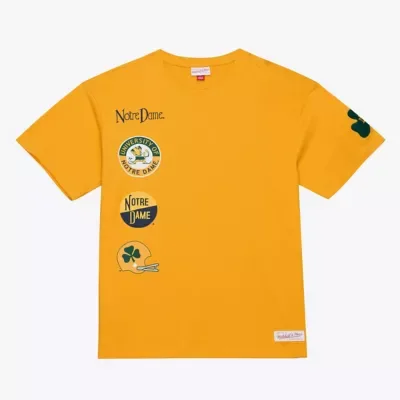 NCAA Notre Dame Fighting Irish Double Clutch Premium T-Shirt by Mitchell & Ness