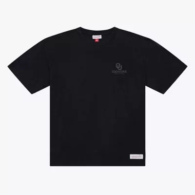 NCAA Oklahoma Sooners Monochrome Icon T-Shirt by Mitchell & Ness