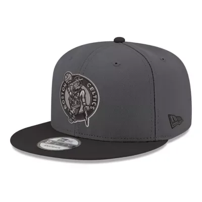 NBA Gray/Black Boston Celtics Logo 2-Tone 9FIFTY Snapback Hat by New Era
