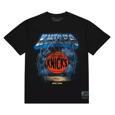 NBA New York Knicks Lightning T-Shirt by Mitchell & Ness