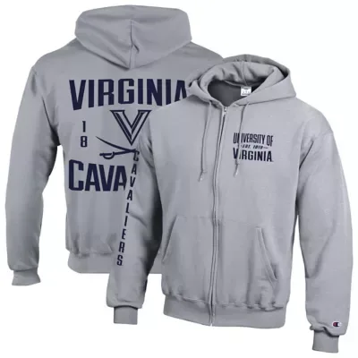 NCAA Virginia Cavaliers Varsity Powerblend Full-Zip Fleece Hoodie by Champion