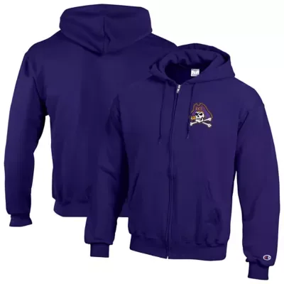 East Carolina Pirates NCAA ECU Pirates Eco Powerblend Full-Zip Hoodie by Champion