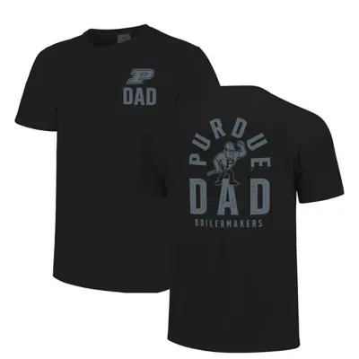NCAA Purdue Boilermakers Fathers Day Mascot Overlay T-Shirt by Image One