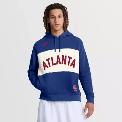 MLB Atlanta Braves 1974 Cooperstown Collection Legacy Color-Block Hoodie by Nike