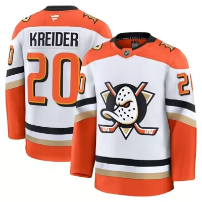 NHL Chris Kreider Anaheim Ducks Away Premium Jersey by Fanatics