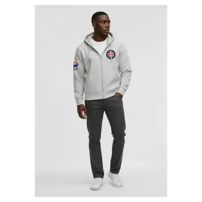 MLB Chicago Cubs Reverse Weave Chenille Full-Zip Hoodie by Champion