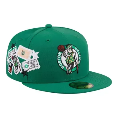 NBA Kelly Boston Celtics Team Collage 59FIFTY Fitted Hat by New Era