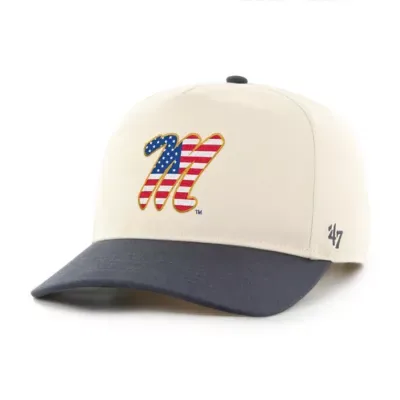 NCAA Ole Miss Rebels Americana Flag Hitch Adjustable Hat by 47