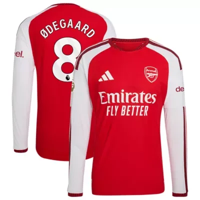 International Clubs Martin Ødegaard Arsenal 2026/27 Home Authentic Long Sleeve Jersey by adidas
