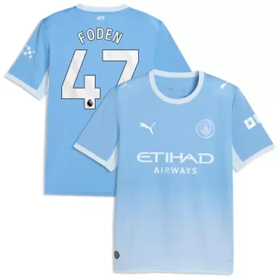 Premier League Phil Foden Light Manchester City 2026/27 Home Replica Jersey by PUMA
