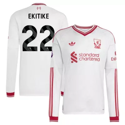 International Clubs Hugo Ekitike Liverpool 2026/27 Away On-Field Authentic Long Sleeve Jersey by adidas