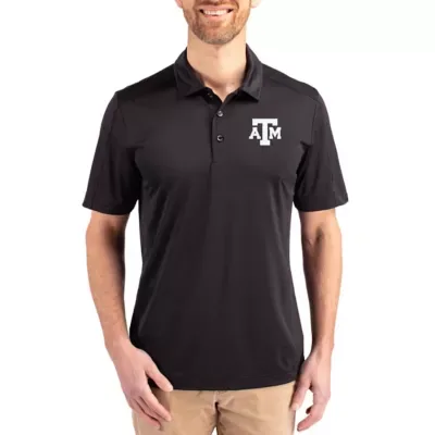 NCAA Texas A&M Aggies Prospect Eco Textured Stretch Recycled Polo by Cutter & Buck