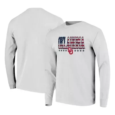 NCAA Oklahoma Sooners Tall Type Flag Long Sleeve T-Shirt by Image One