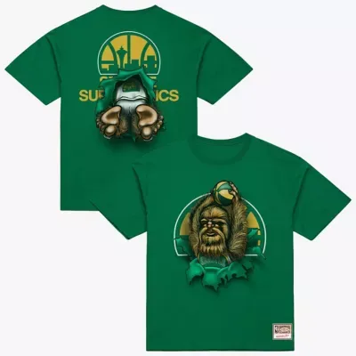 Hardwood Classic Teams Seattle SuperSonics Breakthrough T-Shirt by Mitchell & Ness