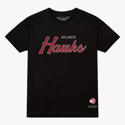 NBA Atlanta Hawks Vintage Wordmark T-Shirt by Mitchell & Ness