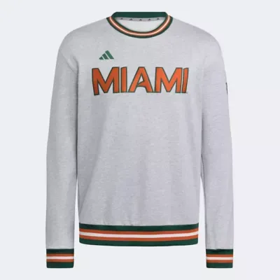 Miami Hurricanes Dugout Collection Sweatshirt by adidas