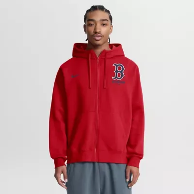 Boston Red Sox MLB Primetime Lockup Full-Zip Hoodie by Nike