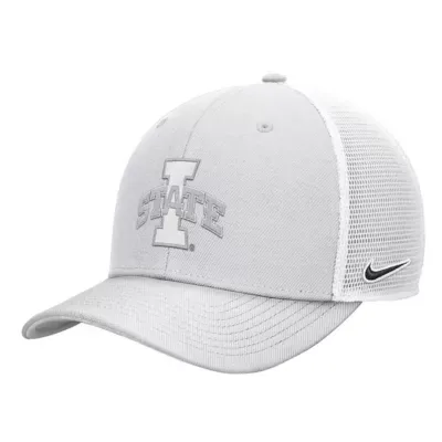 NCAA Iowa State Cyclones 2026 Whiteout Rise Trucker Adjustable Hat by Nike
