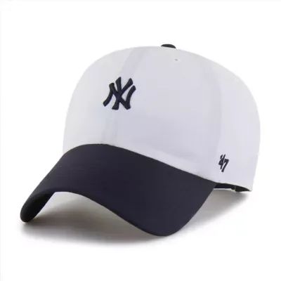 MLB White/Navy New York Yankees Vista Mini Clean Up Brrr Adjustable Hat by 47