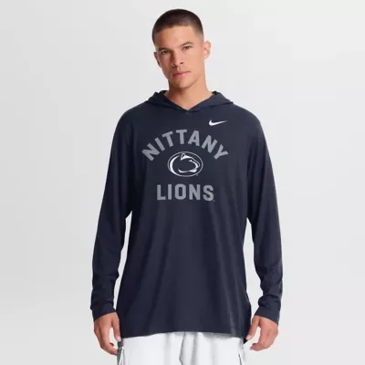 NCAA Penn State Nittany Lions Primetime Arch Tri-Blend Dri-FIT Long Sleeve Hooded T-Shirt by Nike