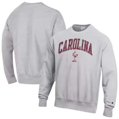 NCAA South Carolina Gamecocks Distressed Arch Over Logo Reverse Weave Crew Neck Sweatshirt by Champion