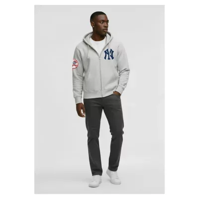 MLB New York Yankees Reverse Weave Chenille Full-Zip Hoodie by Champion