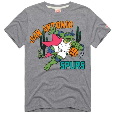 Multi-Team NBA San Antonio Spurs x Teenage Mutant Ninja Turtles Leonardo Tri-Blend T-Shirt